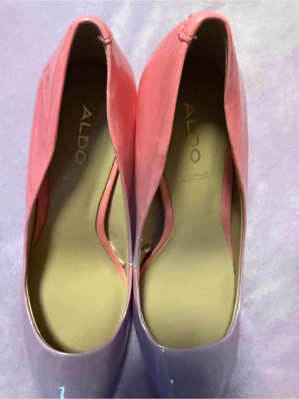 ALDO Women’s 7.5 Pink Ombré Genuine Leather Pointed Toe Stiletto Pumps - Picture 6 of 8